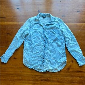 Lucky Brand Light Blue Button Down Top